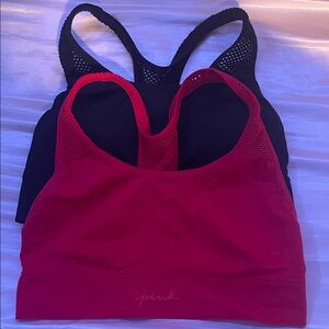 Women's Red and Black Sports Bras